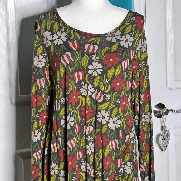 Gudrun Sjoden Floral Long Sleeve Dress M - Picture 9 of 12